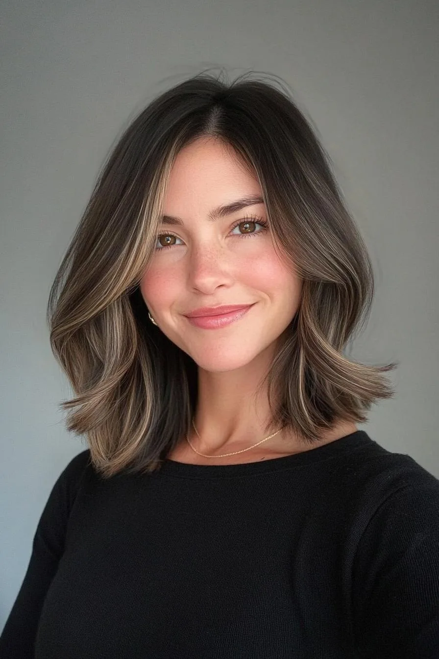 Radiant Wavy Layered Hair