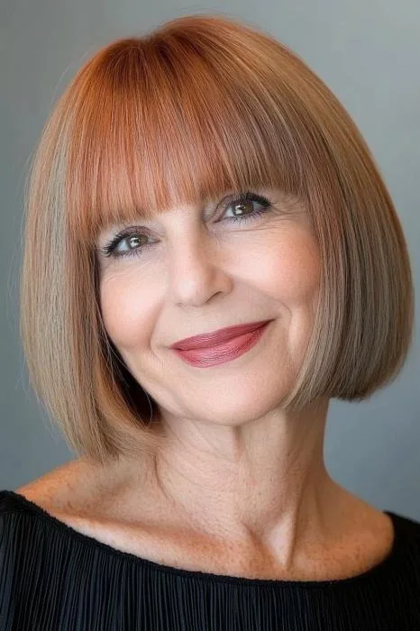Reddish Brown Bob Beauty