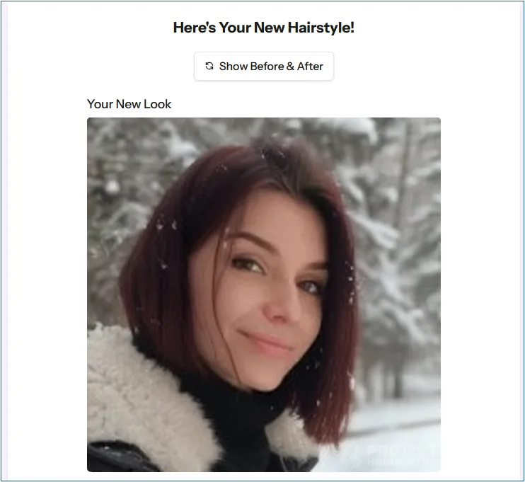 result 1 ai hairstyle tool