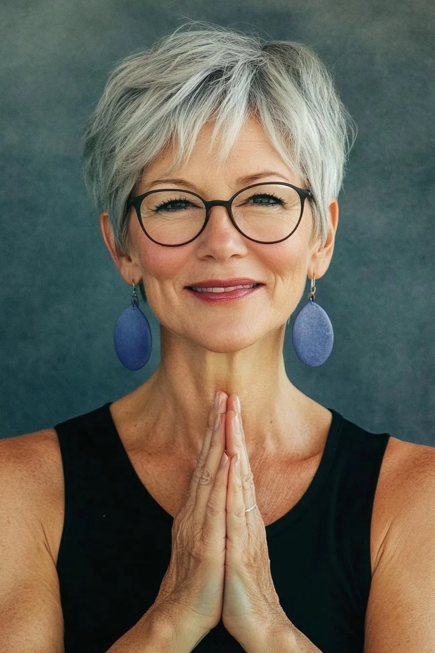 Silky Silver Pixie Style