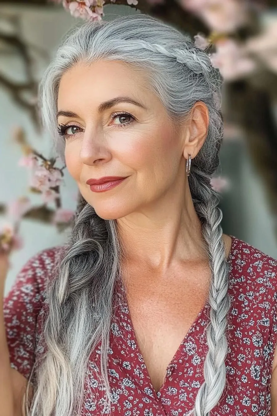 Silver Braids Soft Beauty