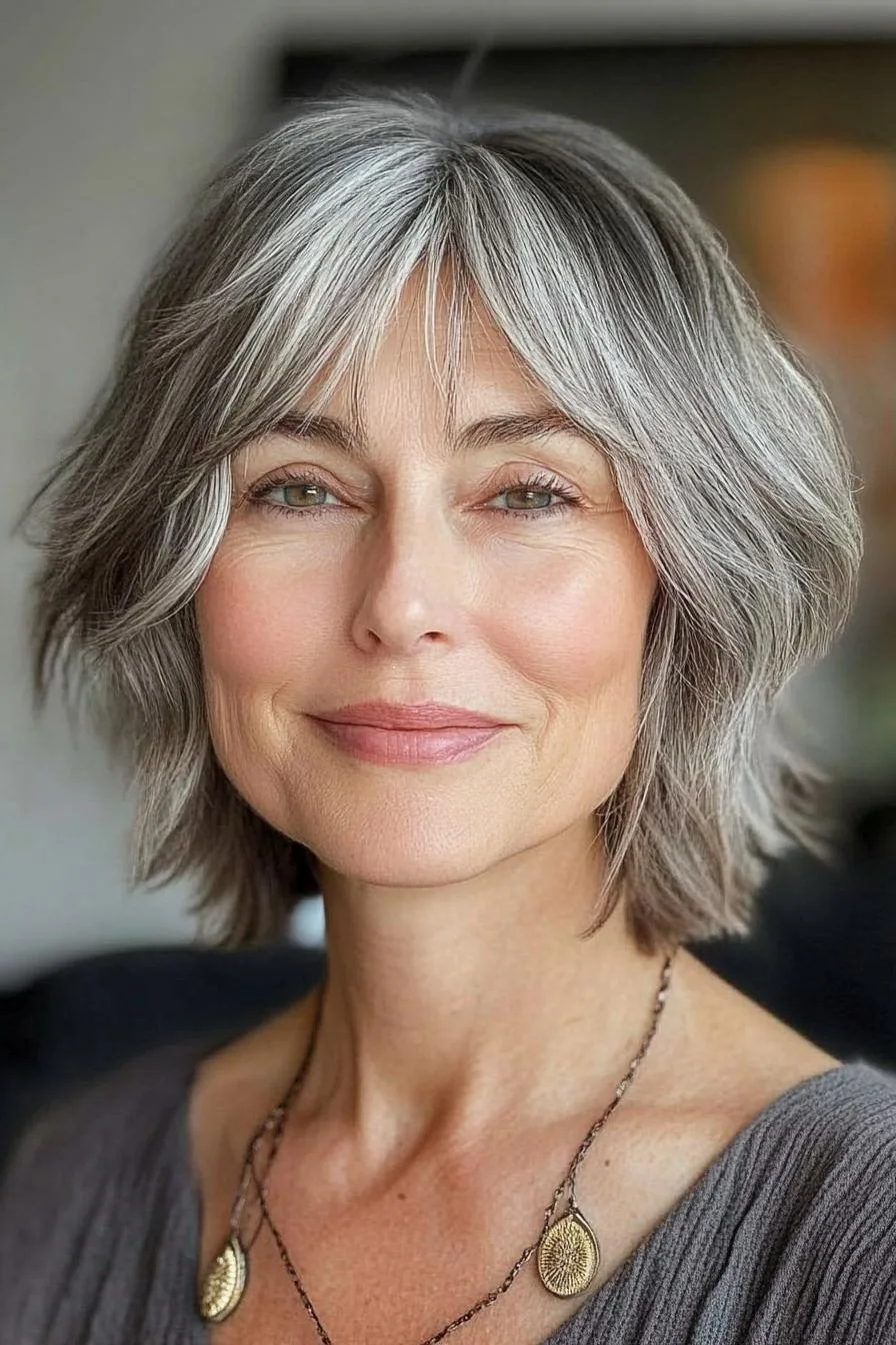 Silver Layers Frame Elegance