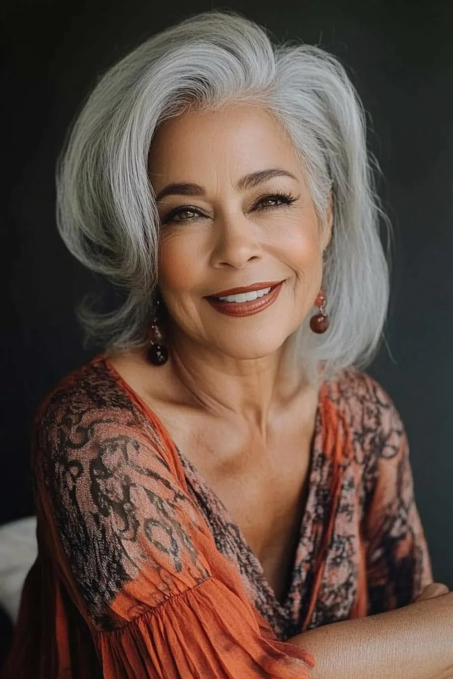 Silver Waves of Elegance