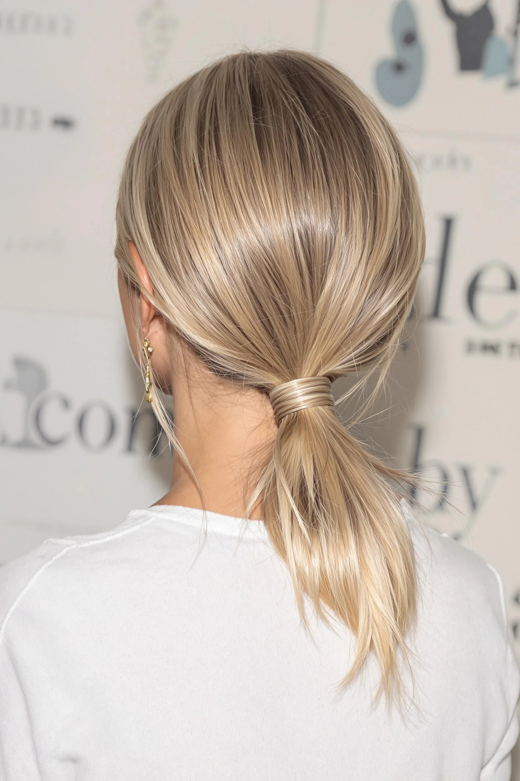 Sleek Blonde Ponytail Vibes