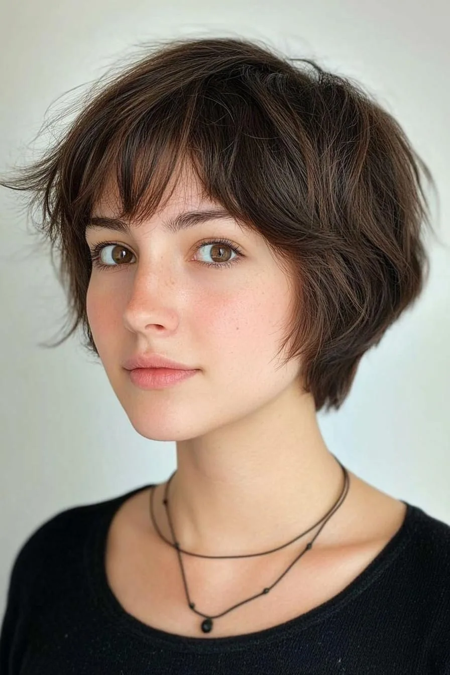 Textured Bob Framing Elegance
