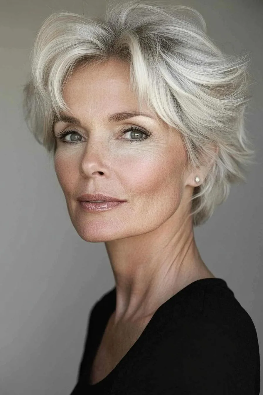 Textured Elegance Pixie Style