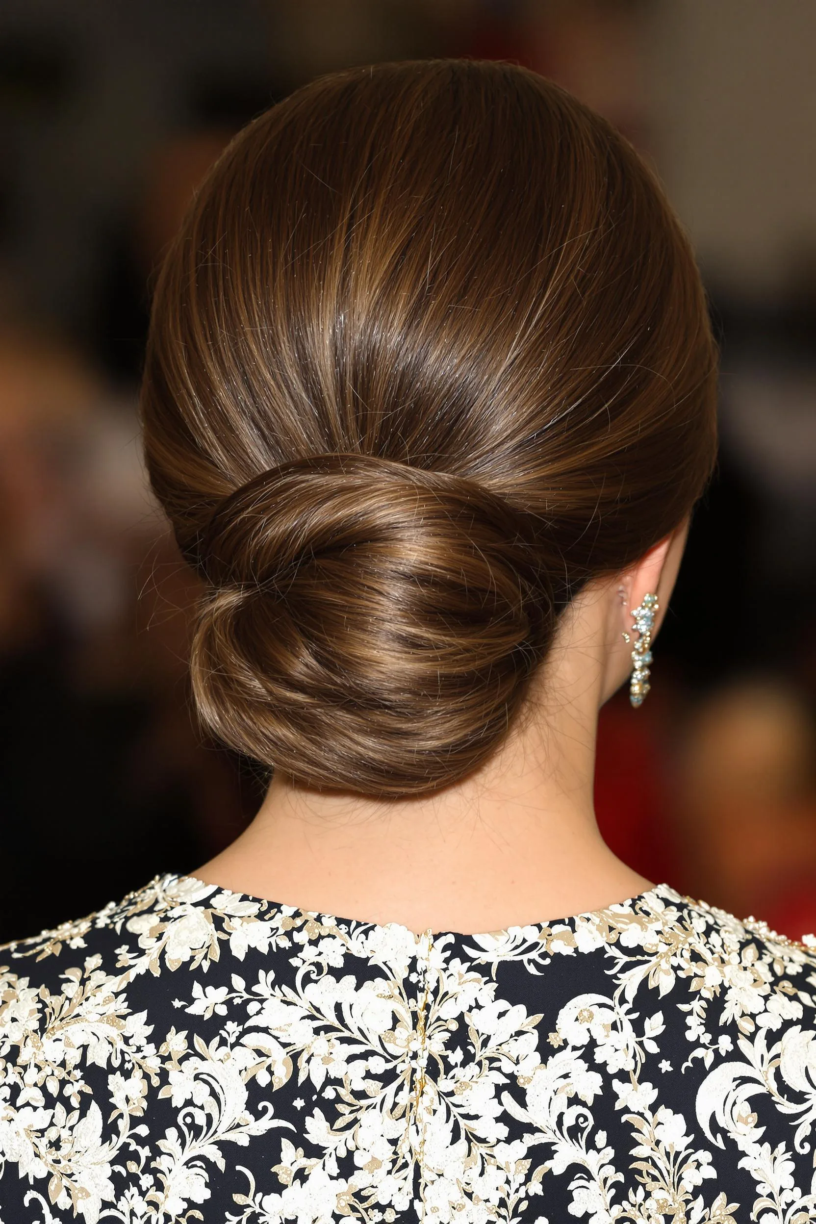 Timeless Low Bun Prom Hairstyle