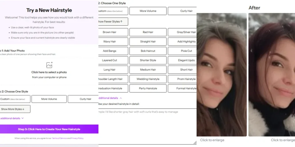 Try our new AI Hairstyle tool