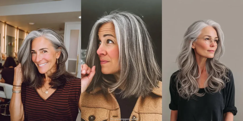 18 Highlight Hair Ideas for Gray Blending