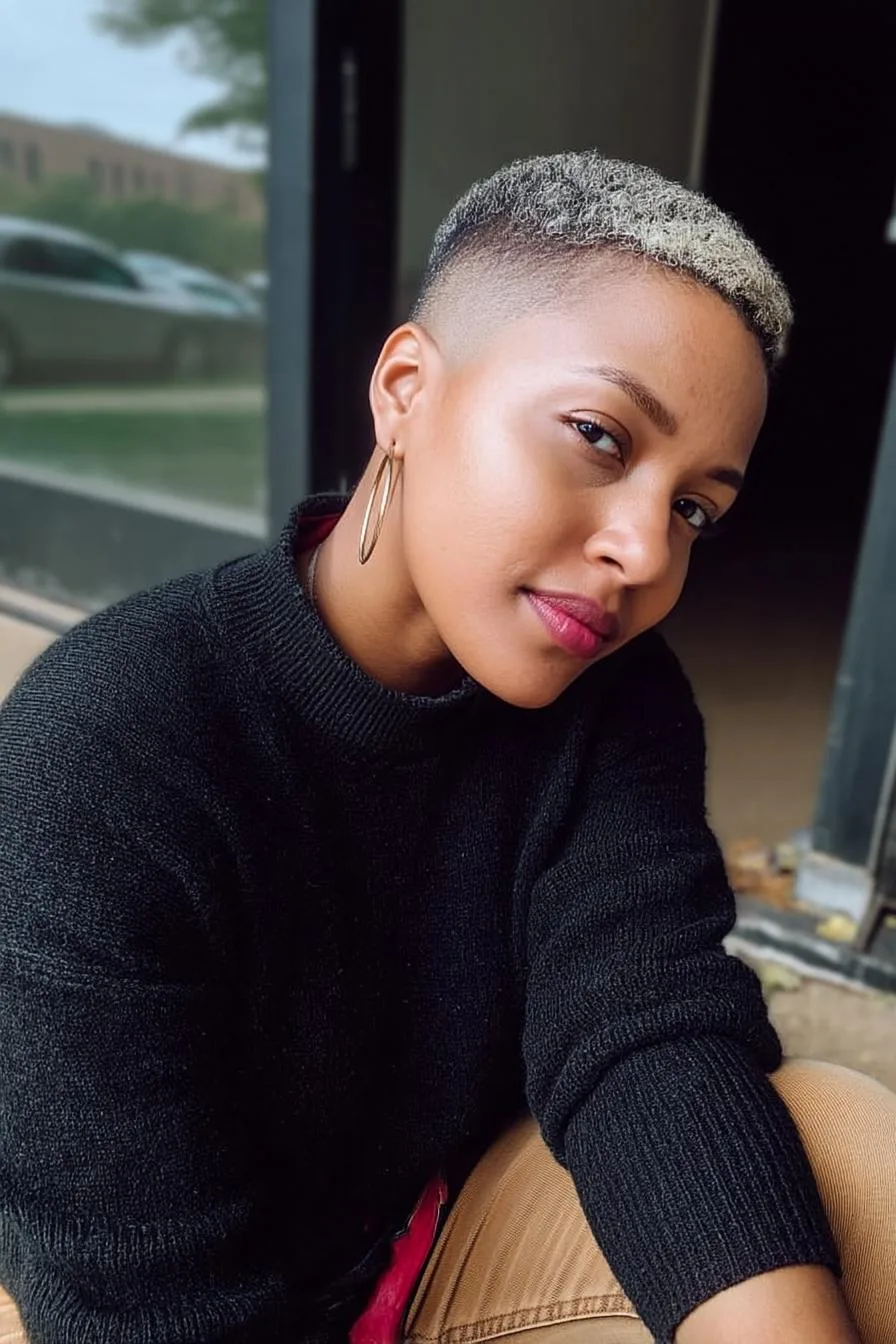 Bold Blonde Undercut Style