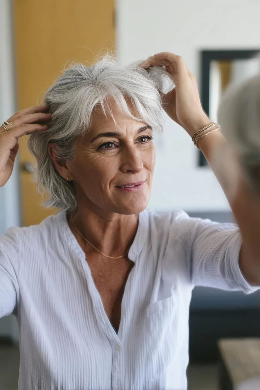 Full White Hair 