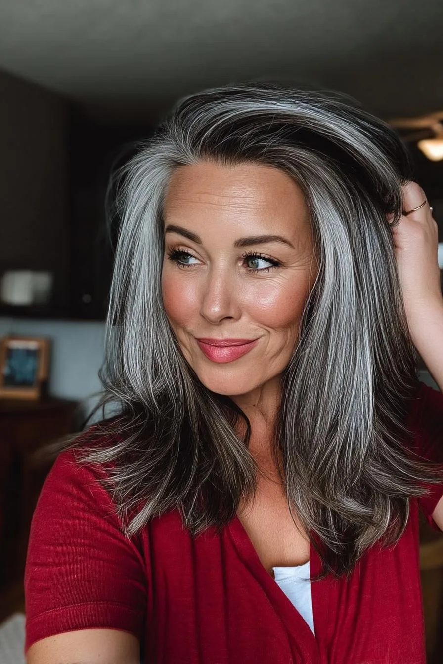 Graceful Shoulder Length Style
