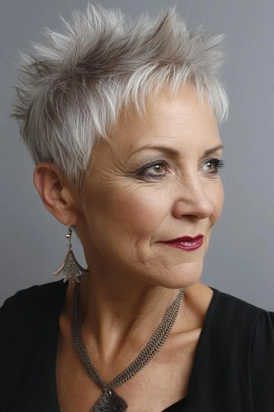Modern Silver Pixie Confidence