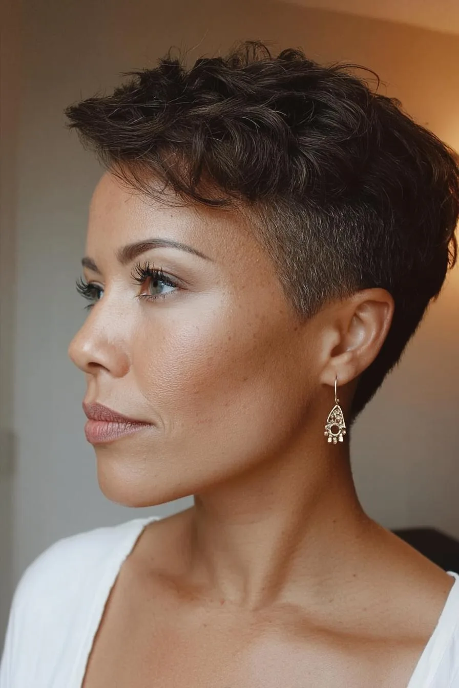 Modern Undercut with Waves