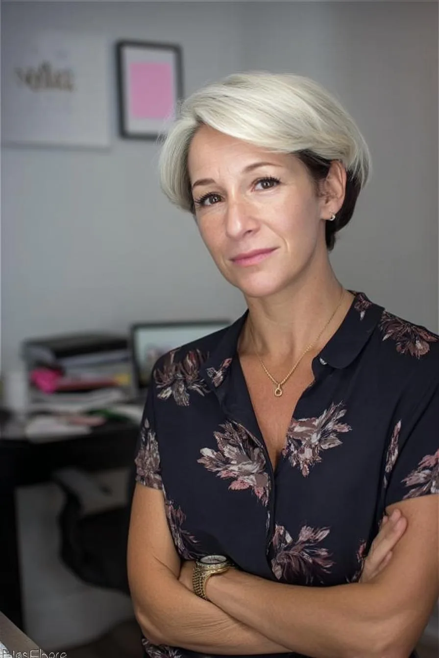 Platinum Elegance with Roots