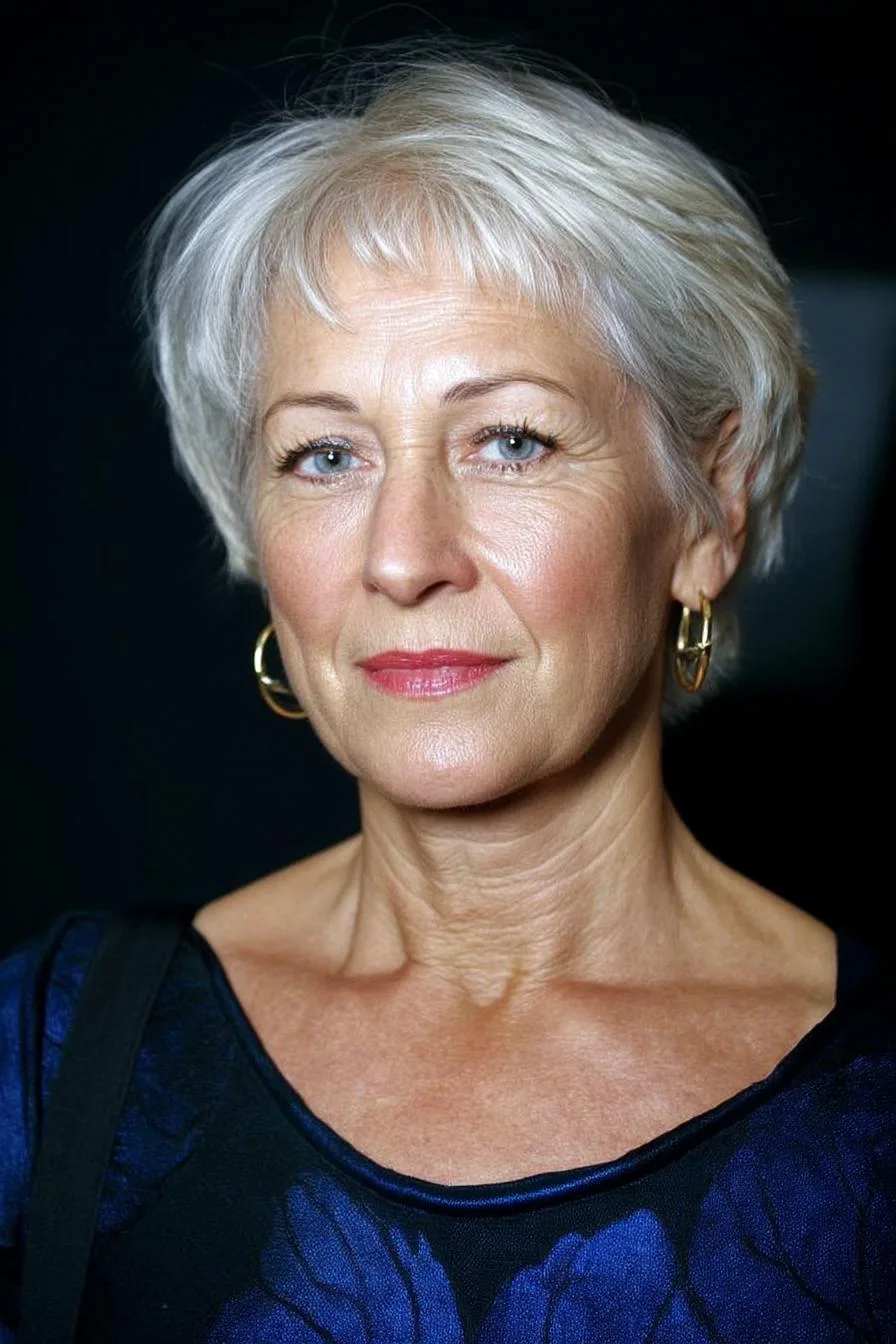 Silver Graceful Bob Style