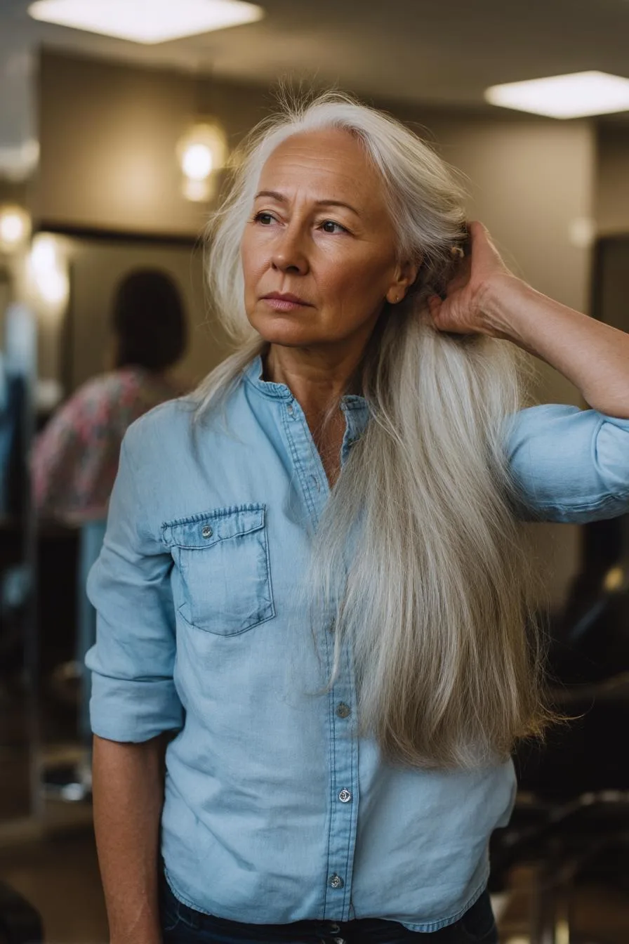 Silver Long Hair