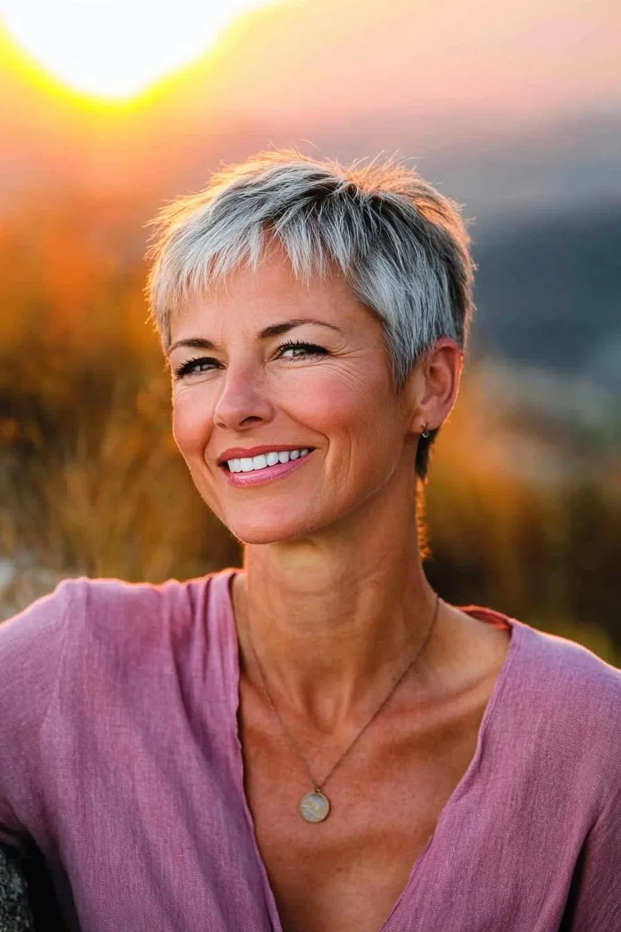 Silver Pixie Chic Style