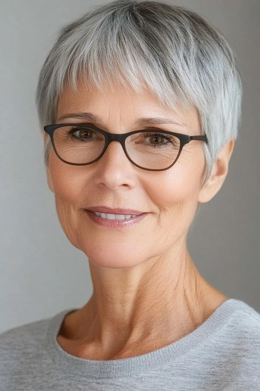 Silver Pixie Hair Glow