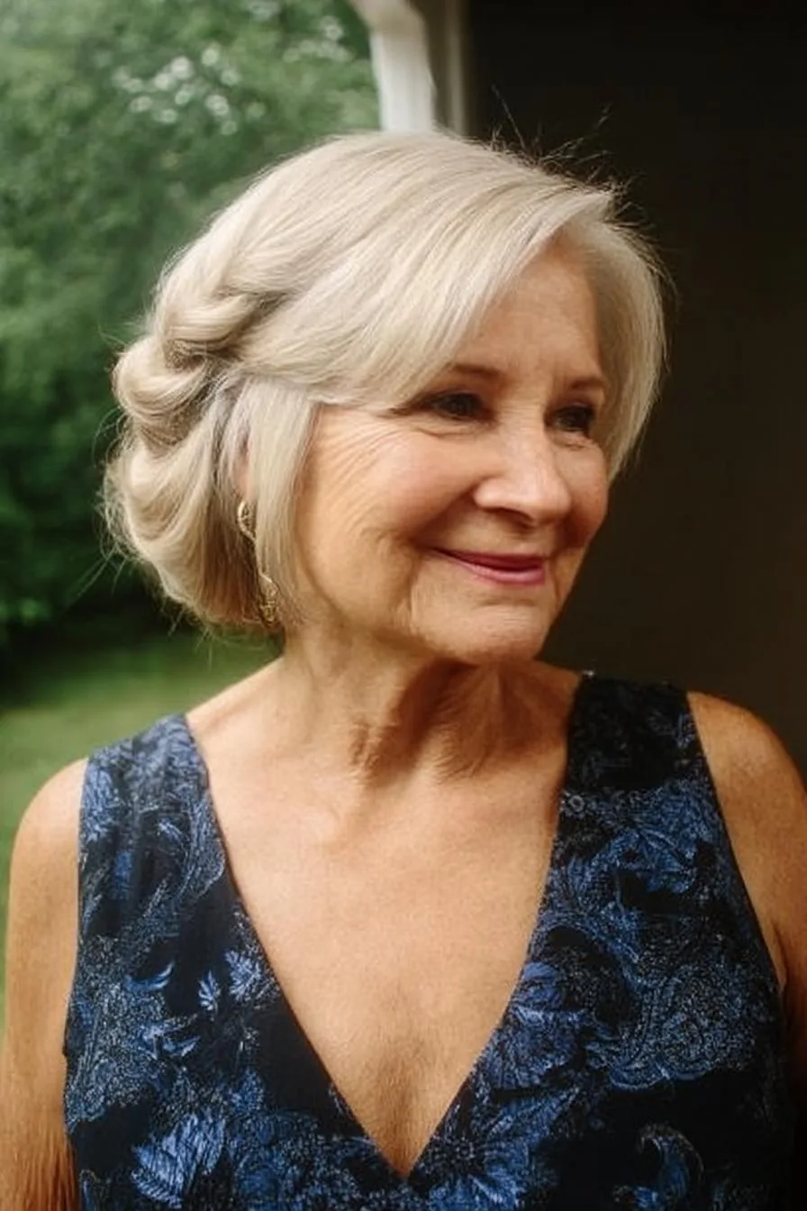 Silver Waves Gracefully Braided