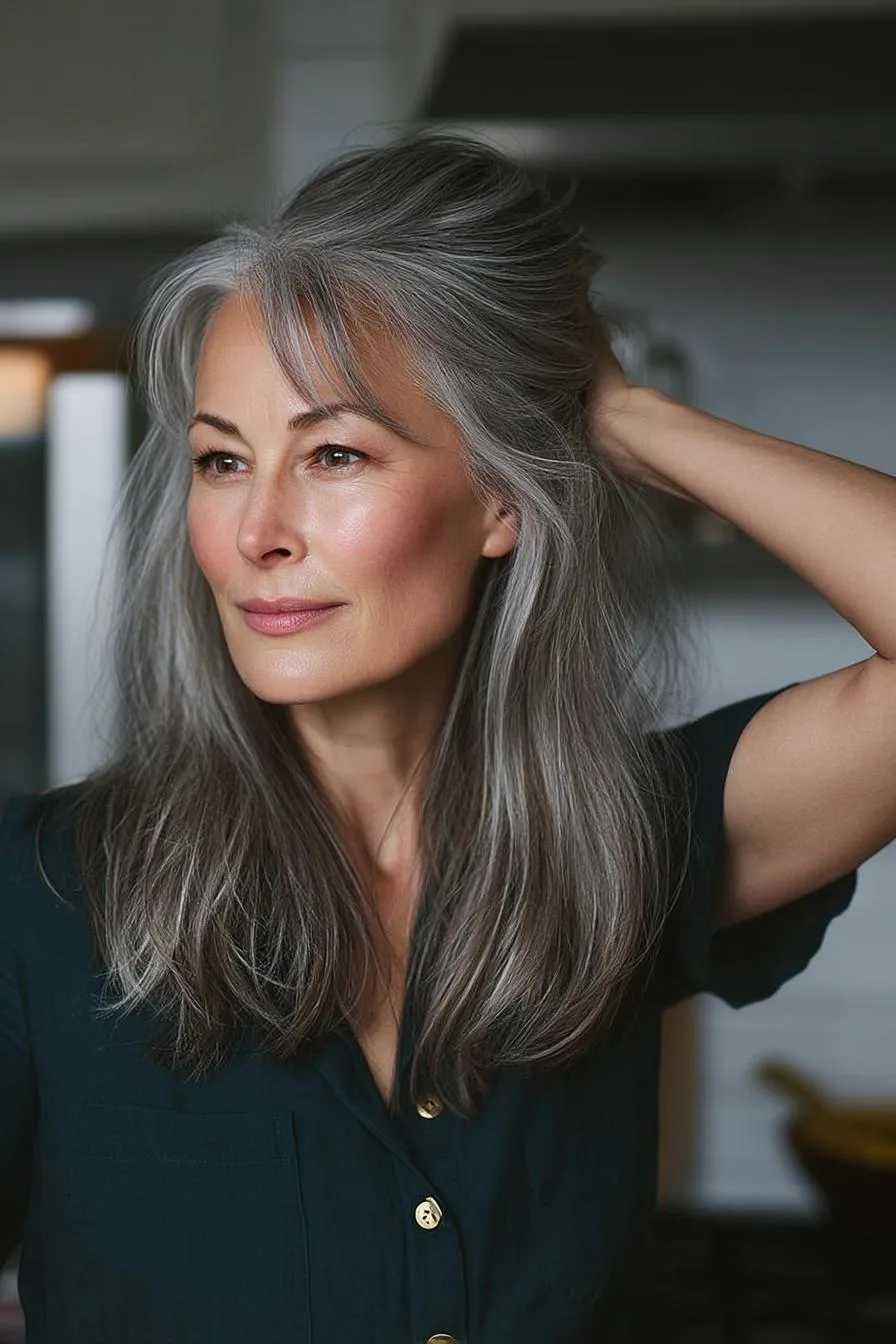 Silver Waves of Elegance