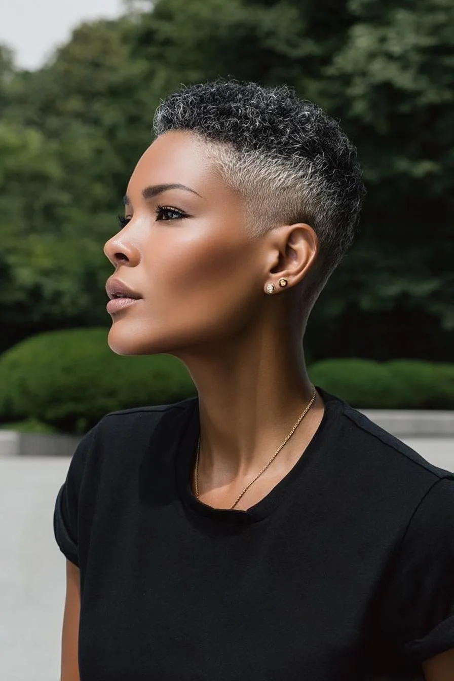 Textured Curls Highlight Beauty