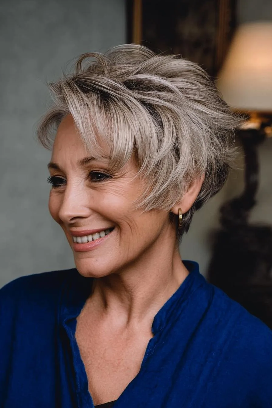 Textured Pixie with Bangs