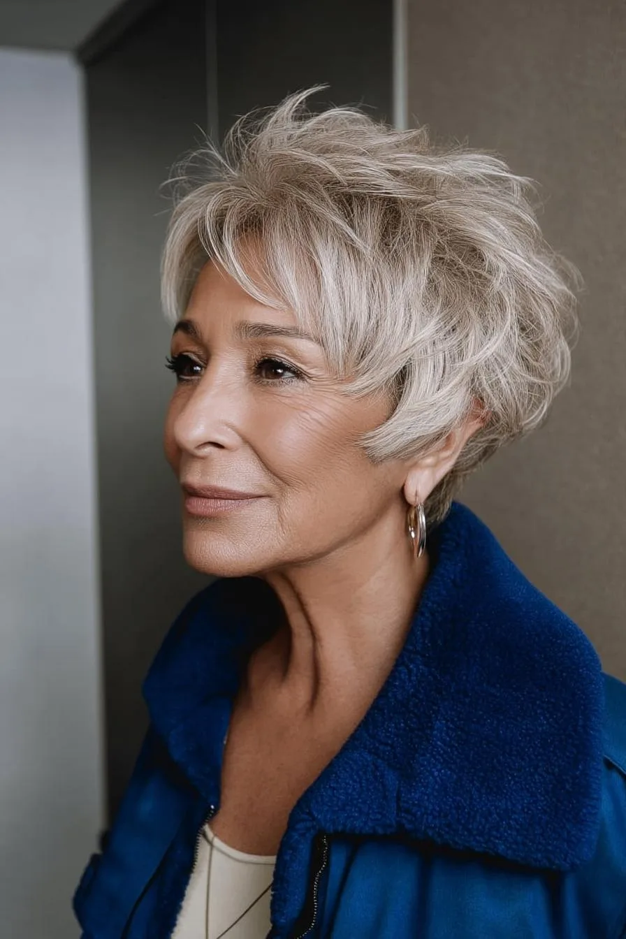 Textured Waves Pixie Style