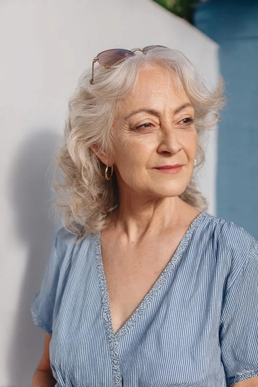 Timeless Graceful Silver Waves