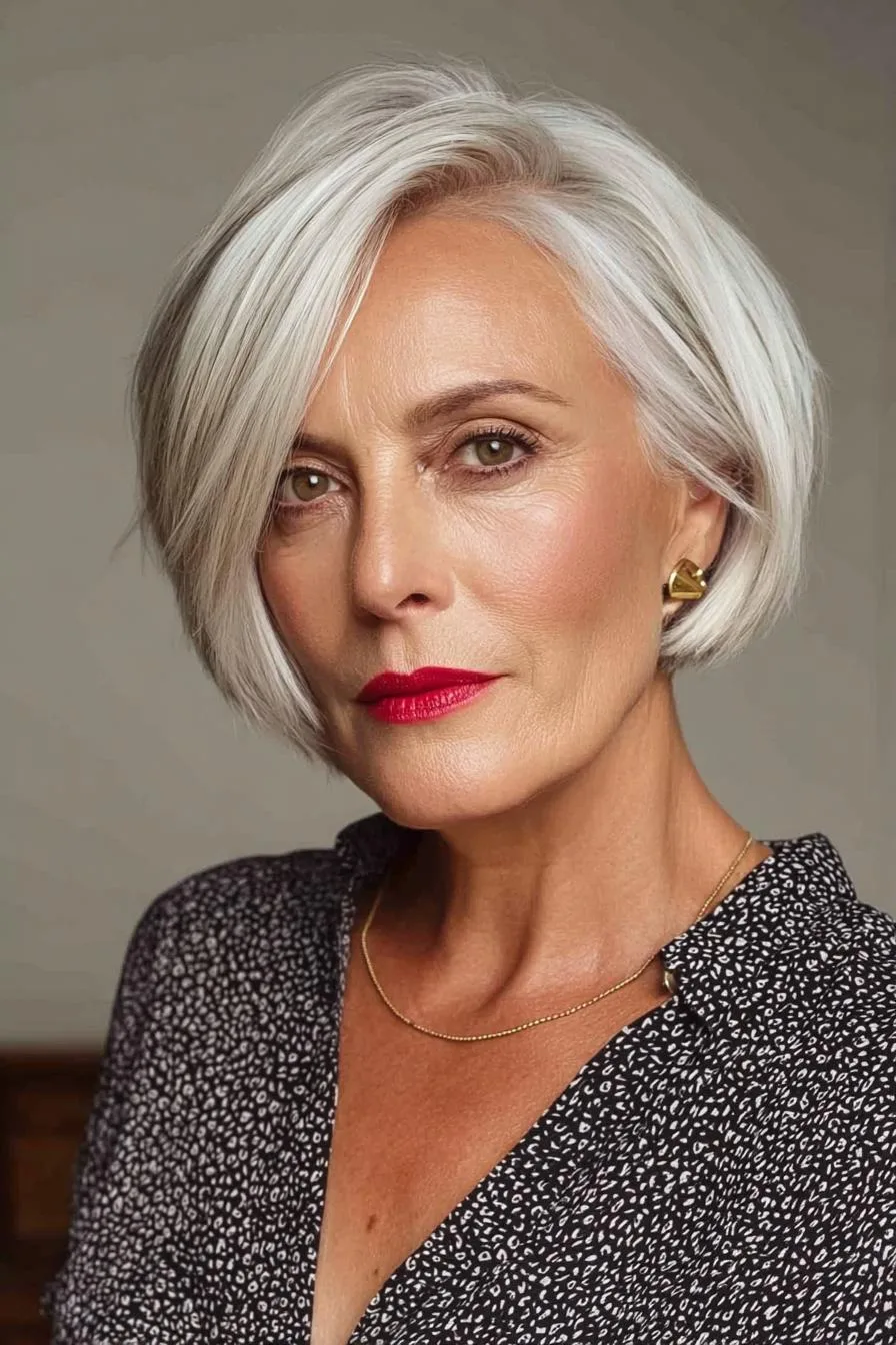 Chic Asymmetrical Bob Style
