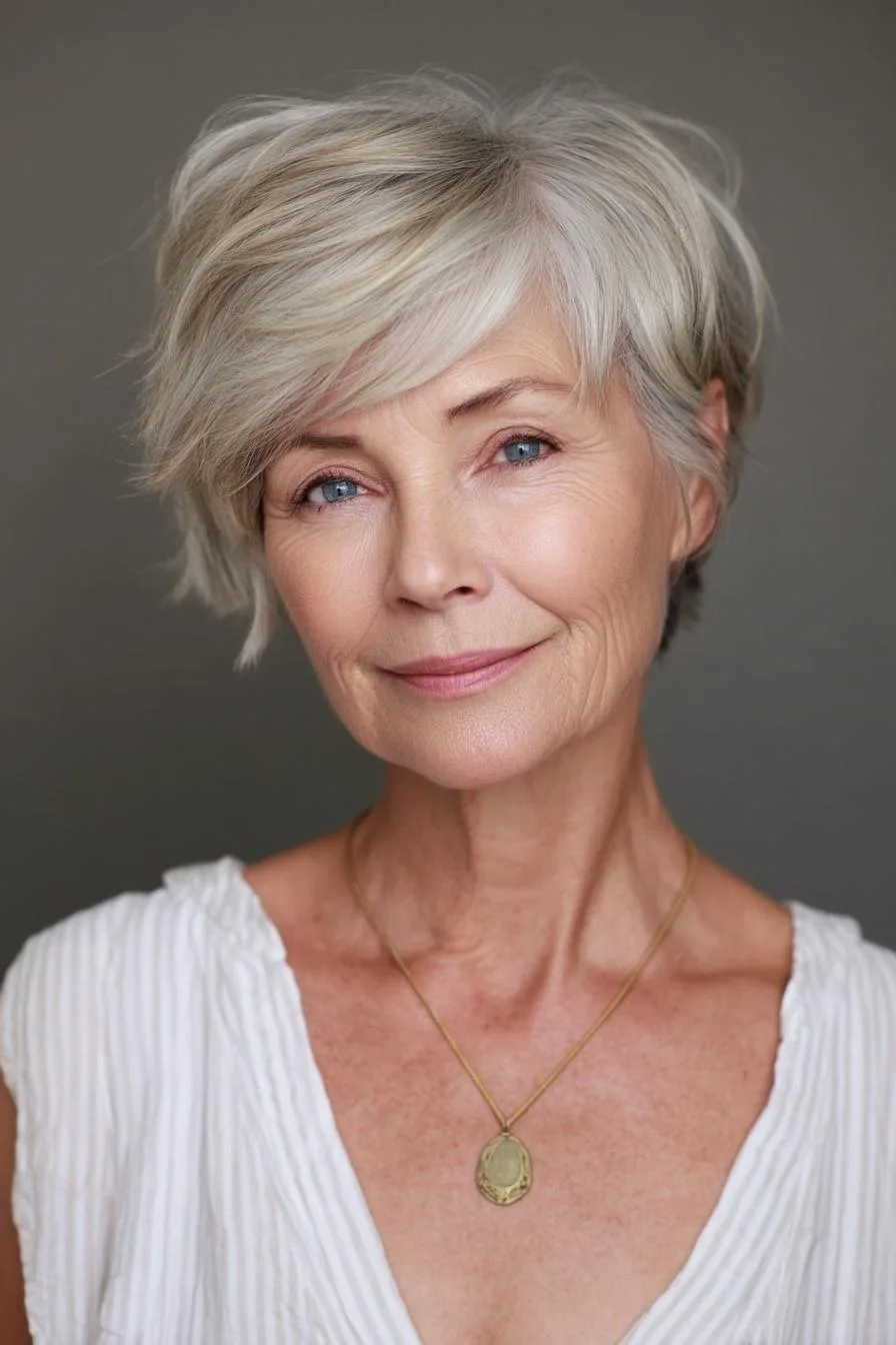 Chic Layered Pixie Style