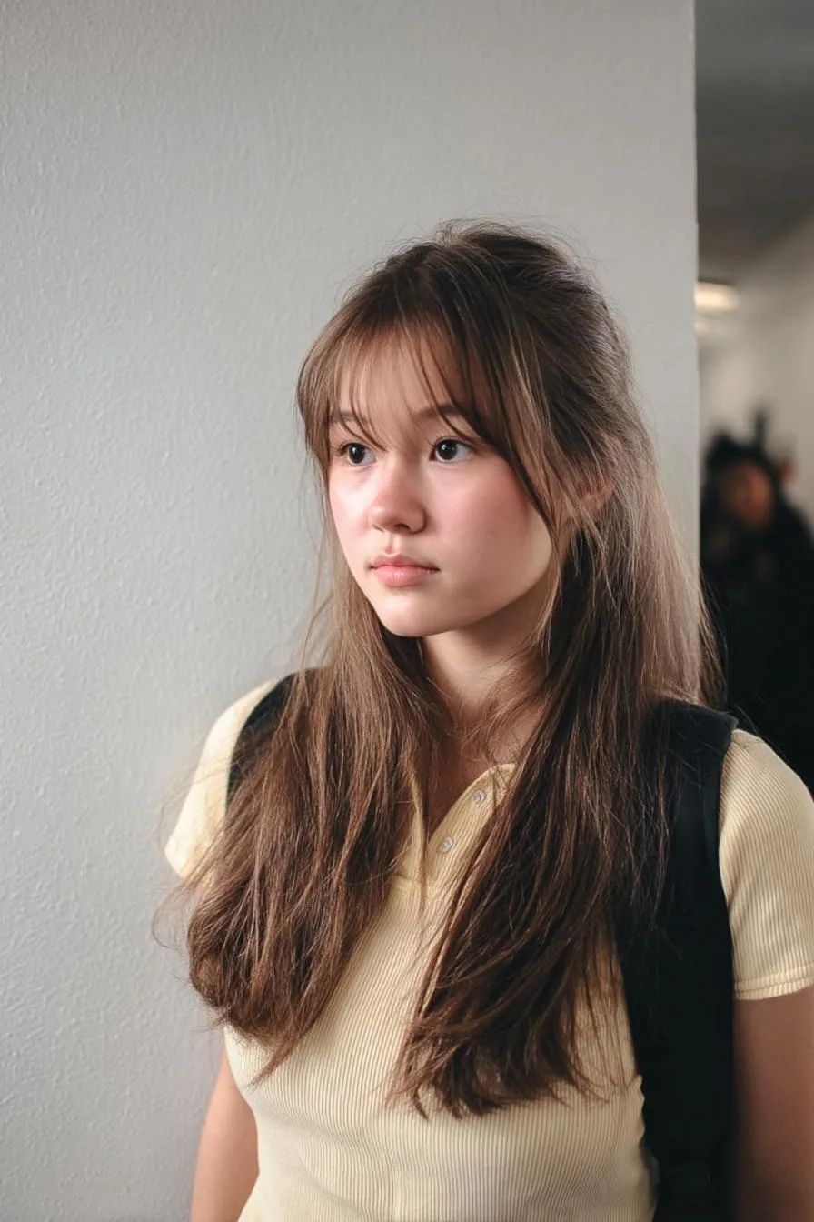 Elegant Layers and Bangs