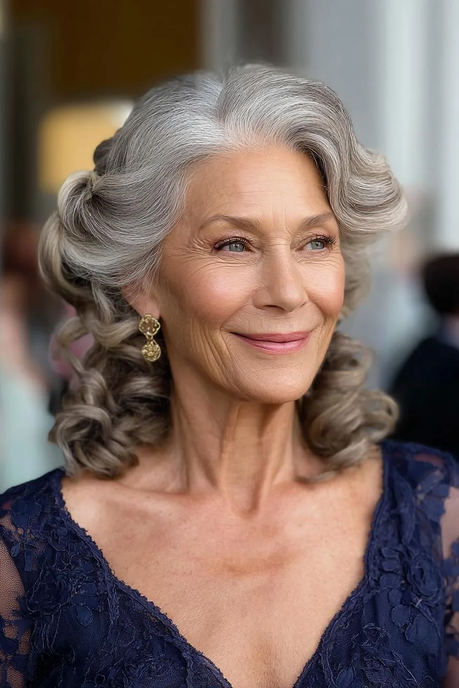 Silver Curls Timeless Beauty