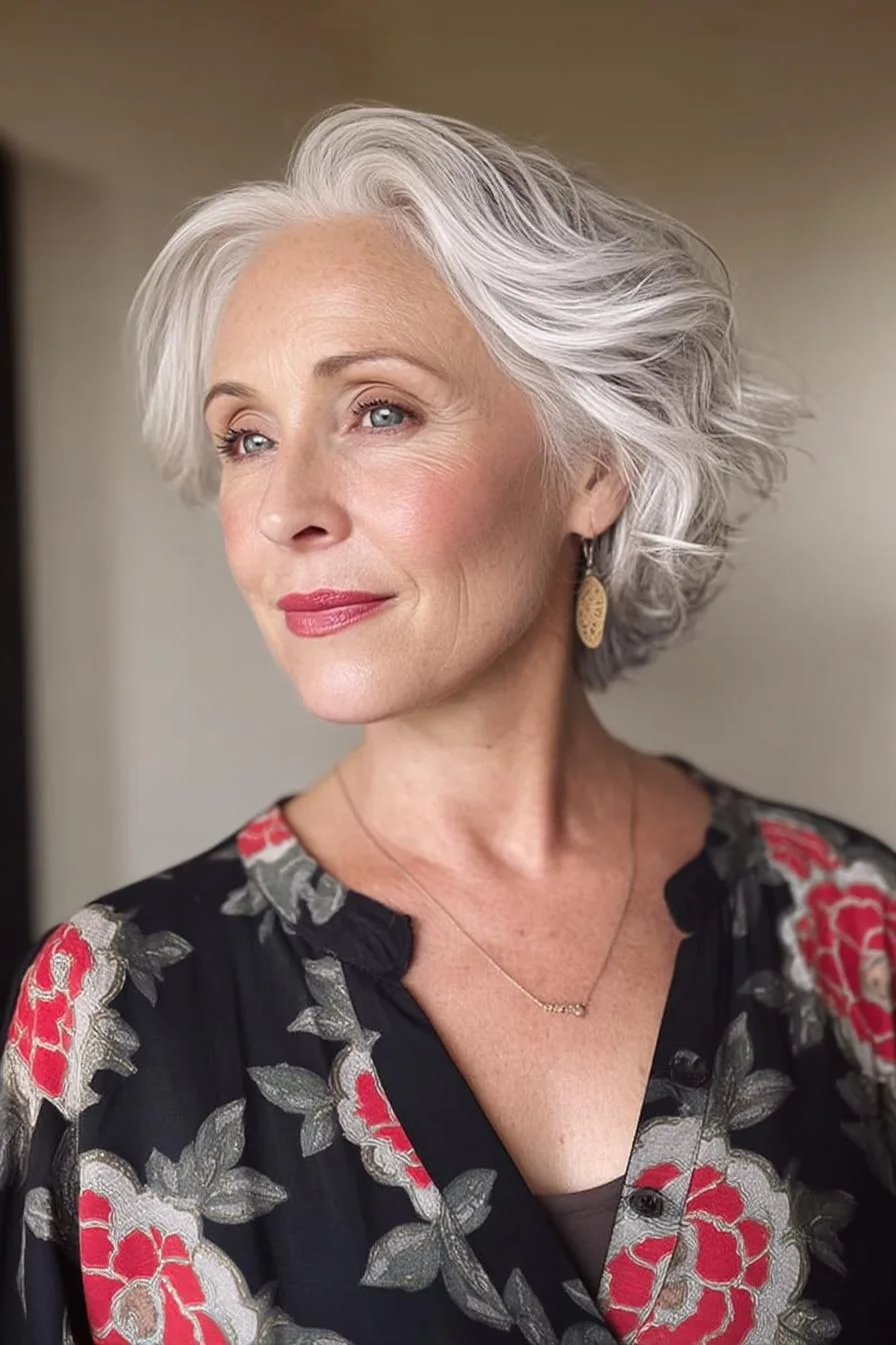Timeless Silver Waves Beauty