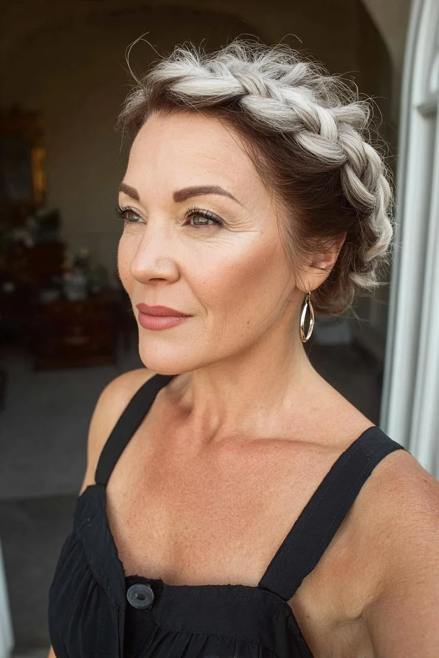 Silver and Brunette Elegance