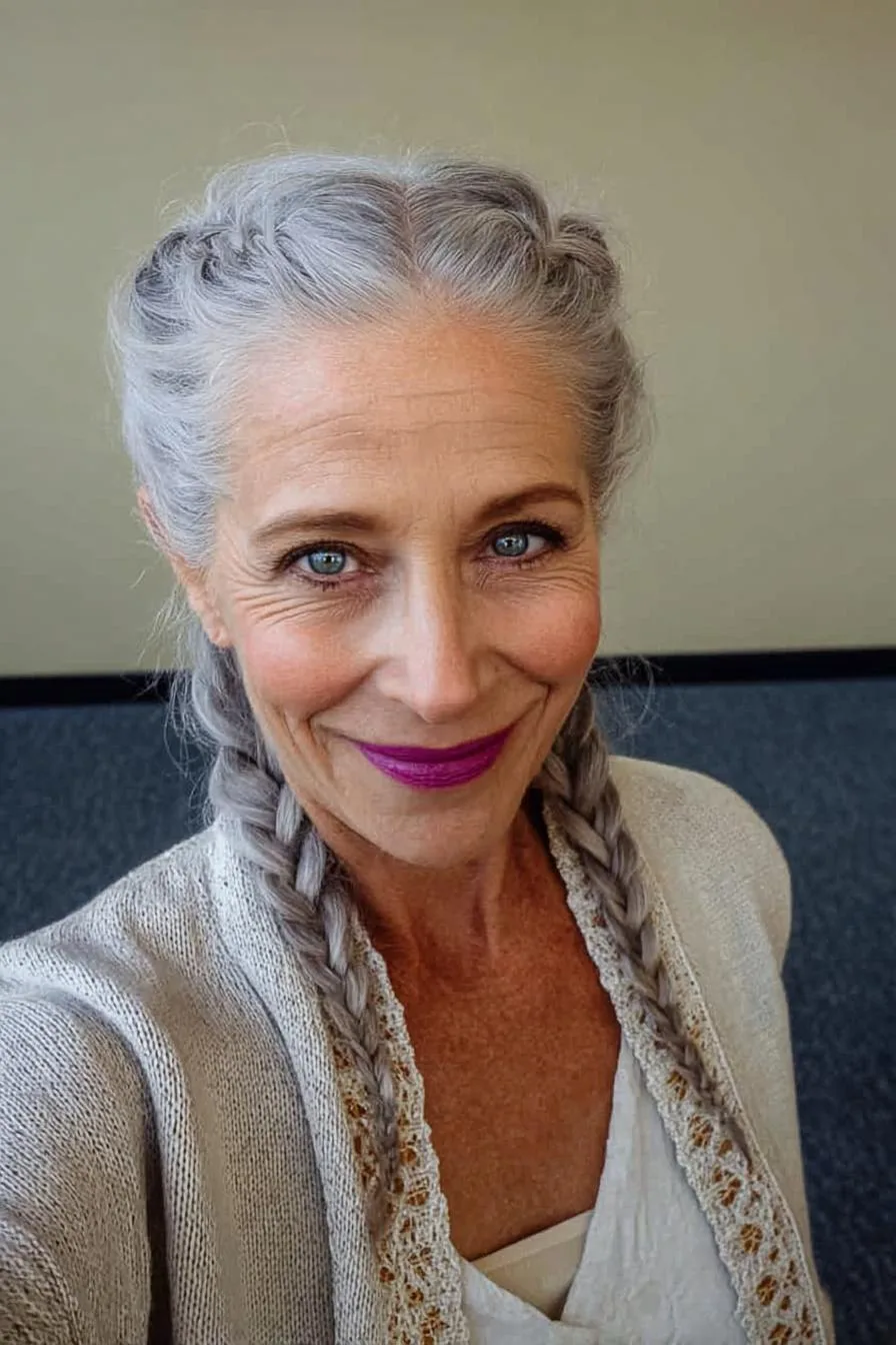 Silver Braids Elegance