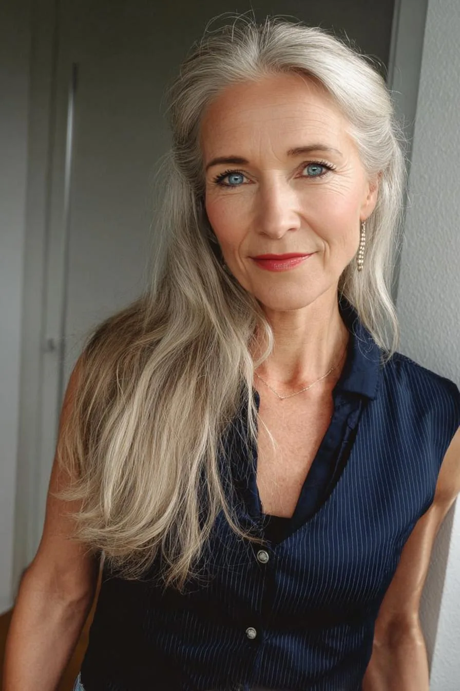 Silver Waves of Elegance