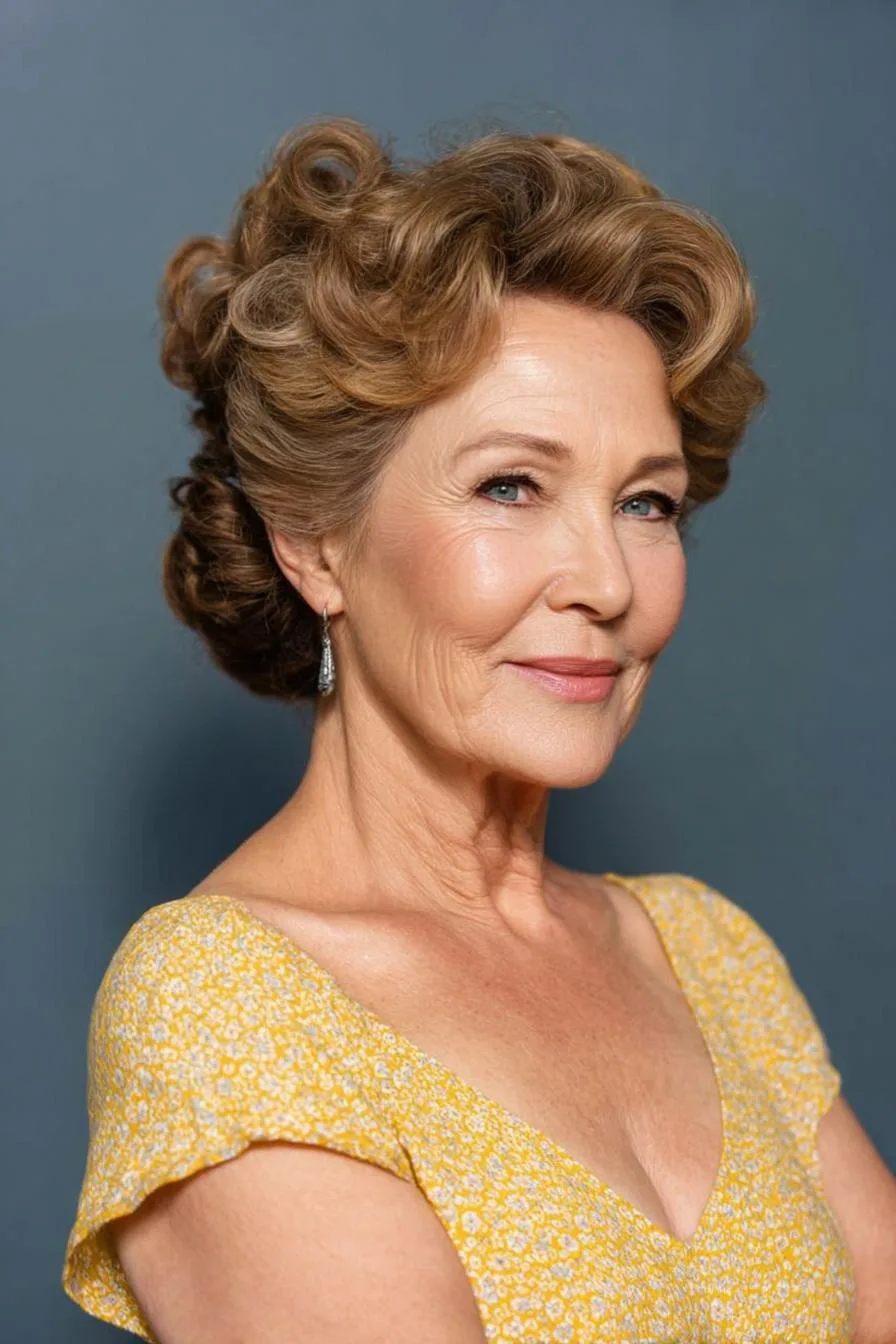 Timeless Vintage Curl Elegance