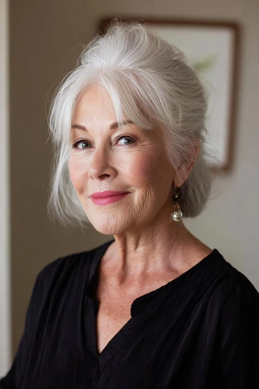 Elegant Silver Hair Beauty