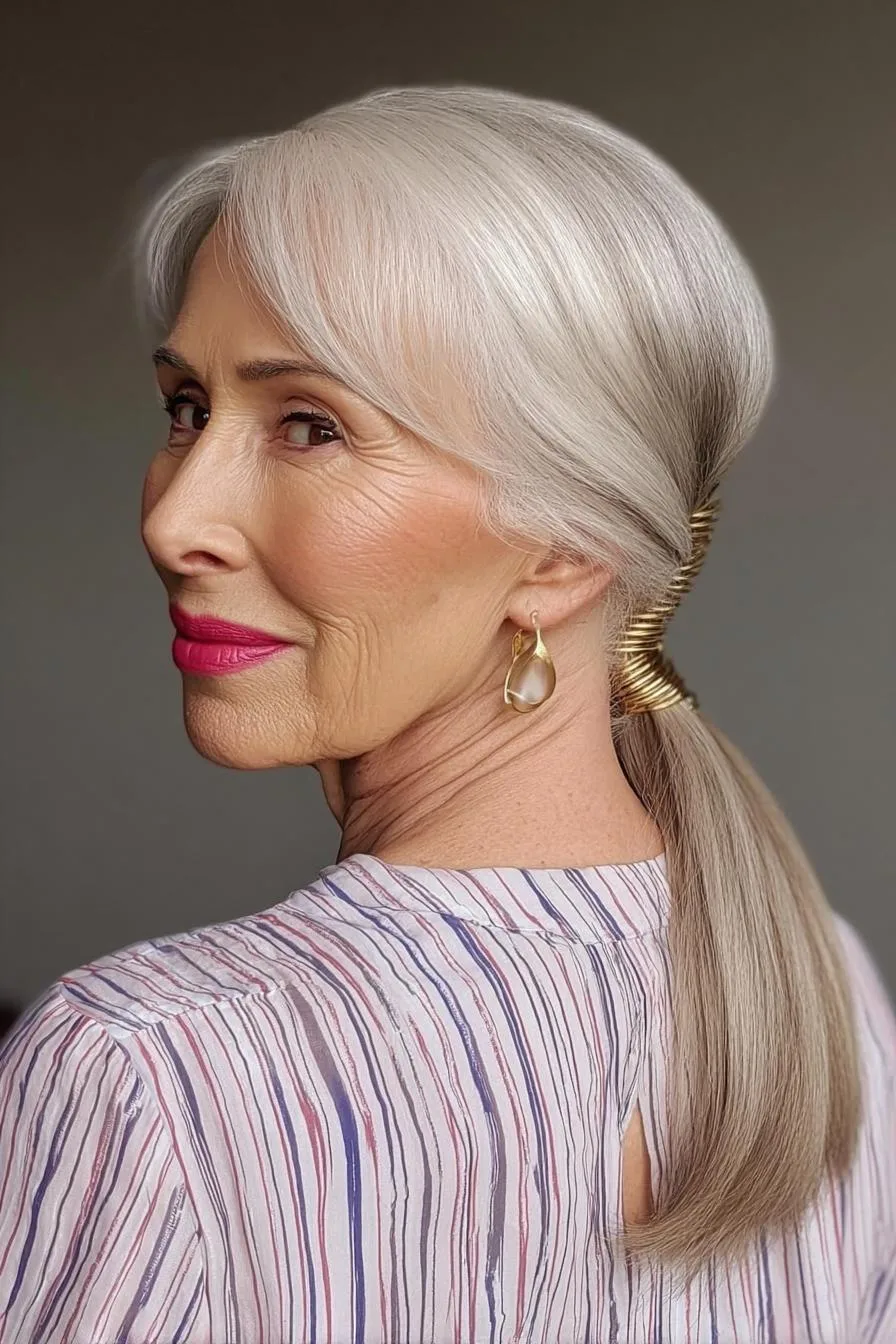 Golden Accent Gracefully Styled