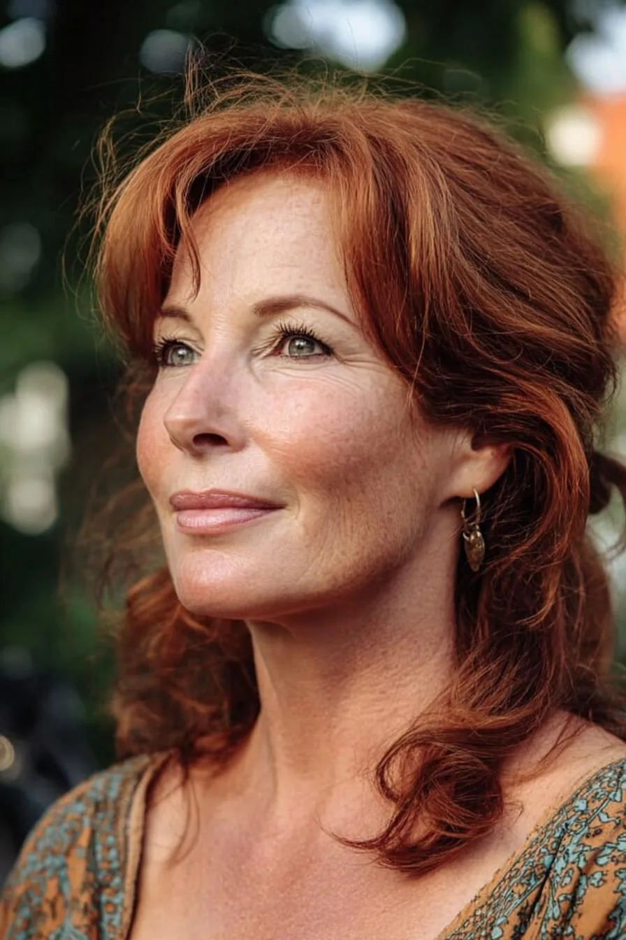 Radiant Red Hair Beauty