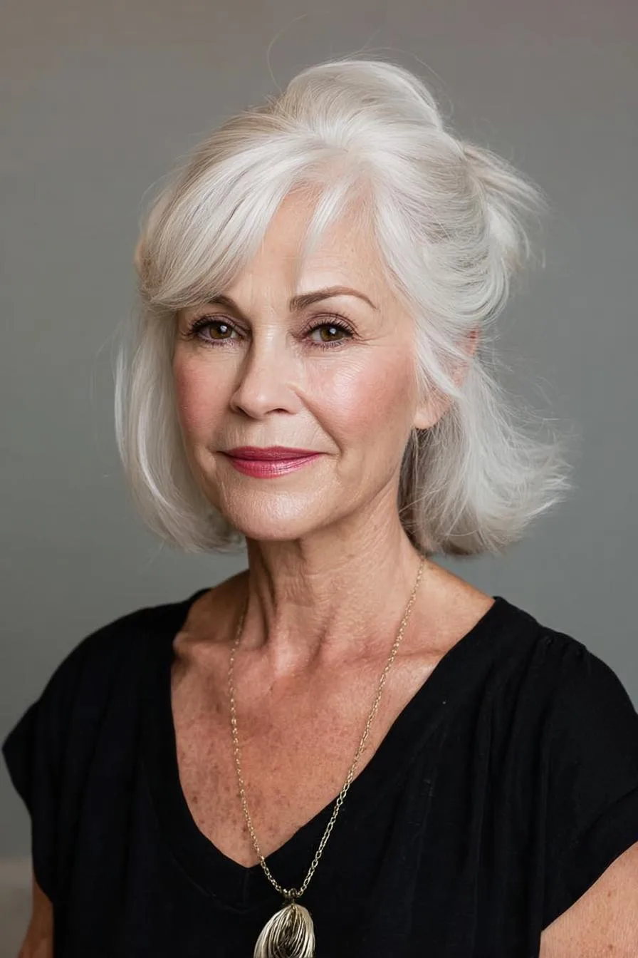 Silver Elegance in Waves