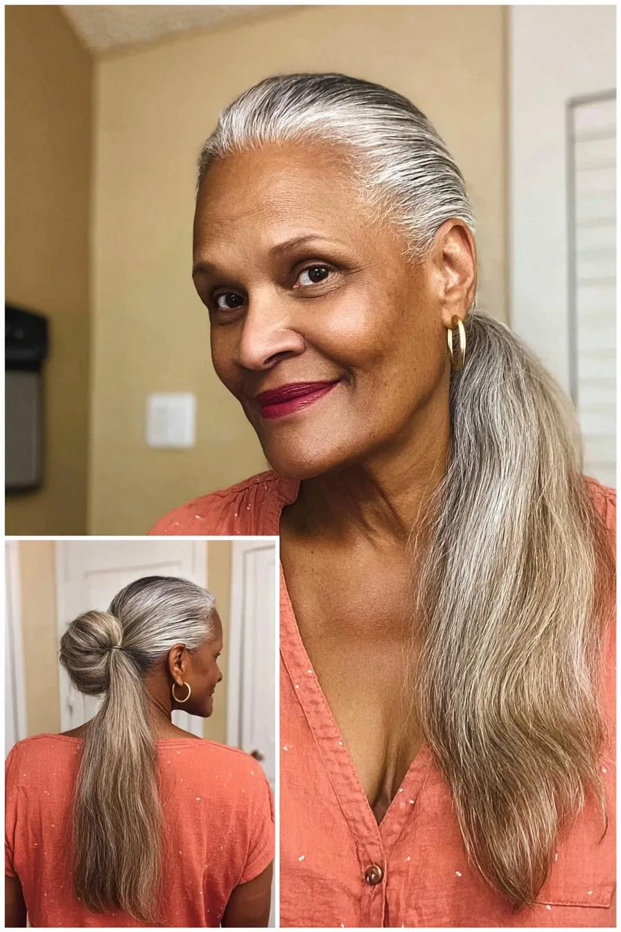 Elegant Silver-Haired Grace