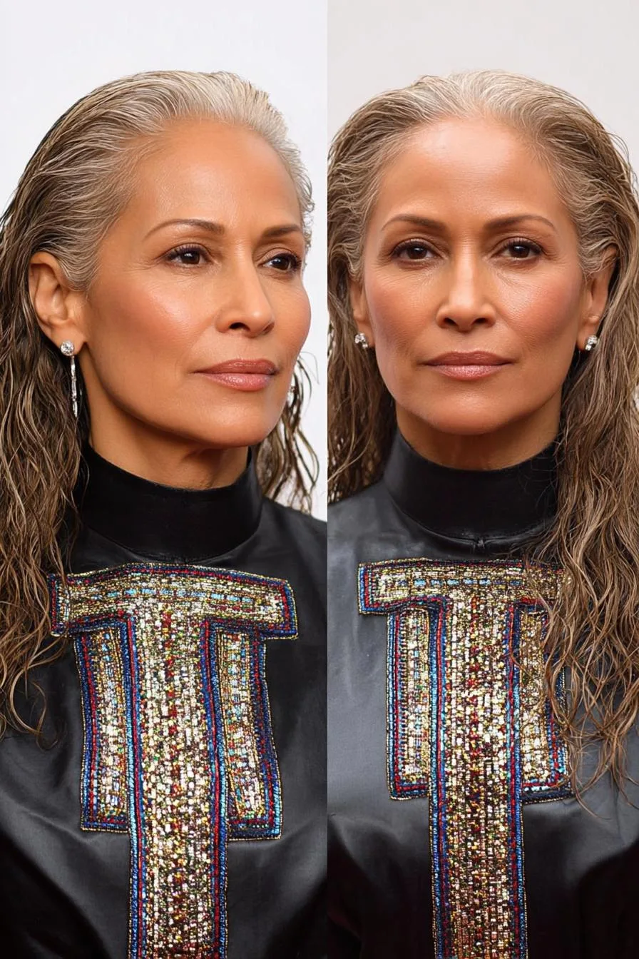 Sleek Brushed Back Waves