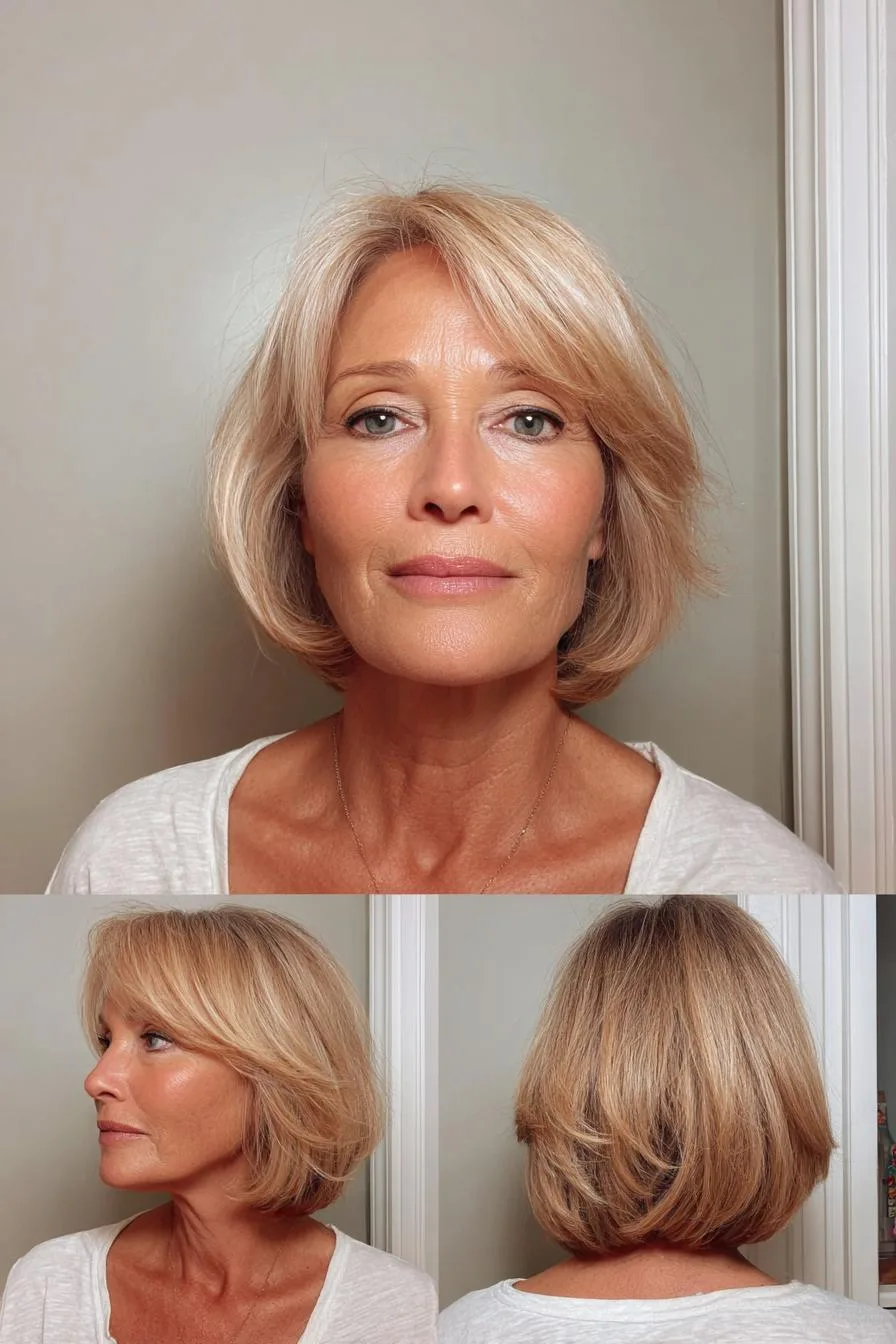 Timeless Blonde Bob Style