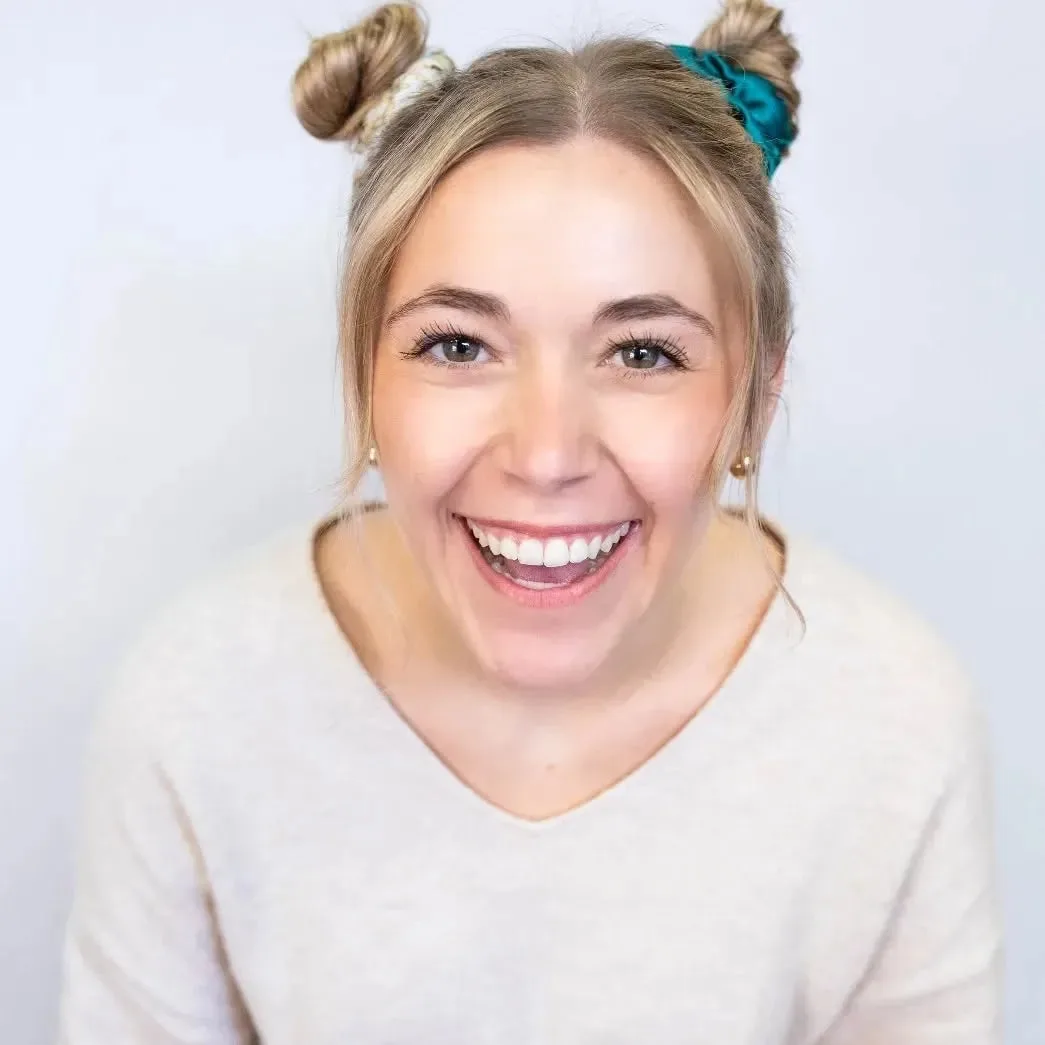 1. Playful Double Buns with Natural Blonde Highlights (Space Buns Hairstyles)