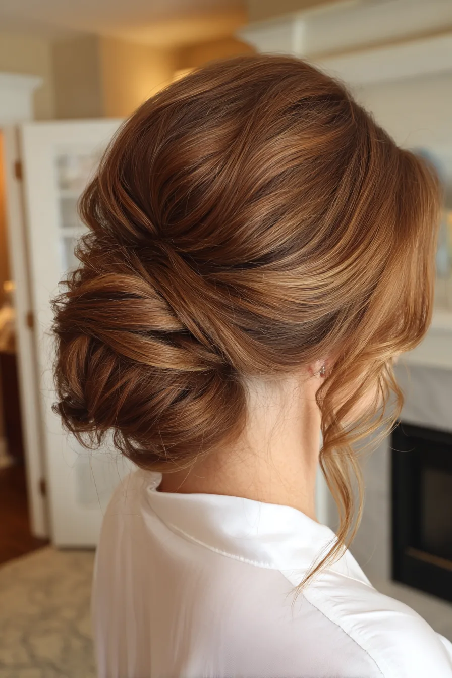 1. Soft Chignon with Chestnut Gloss (Wedding Hairstyles) - Wedding Hairstyles