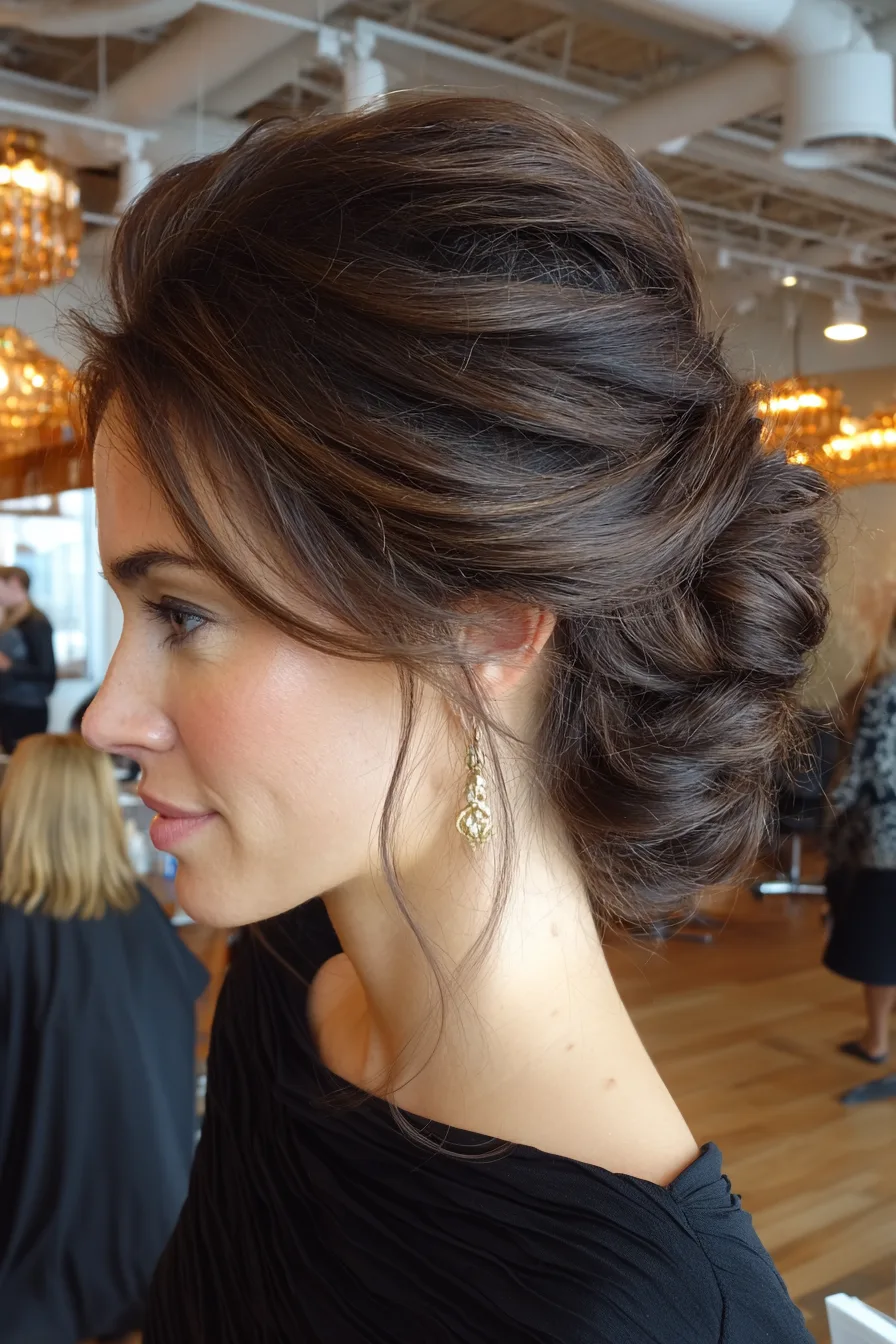 16. Tucked Crown Layers in Cool Brown (Wedding Hairstyles) - Wedding Hairstyles