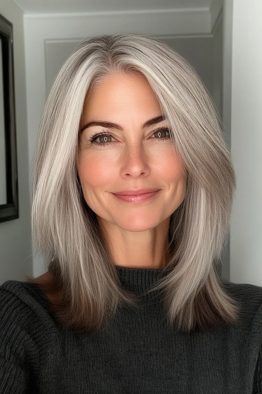 19. Tapered Neck-Length Cut in Ash Blonde (Easy Haircuts For Women Over 40) - Easy Haircuts For Women Over 40