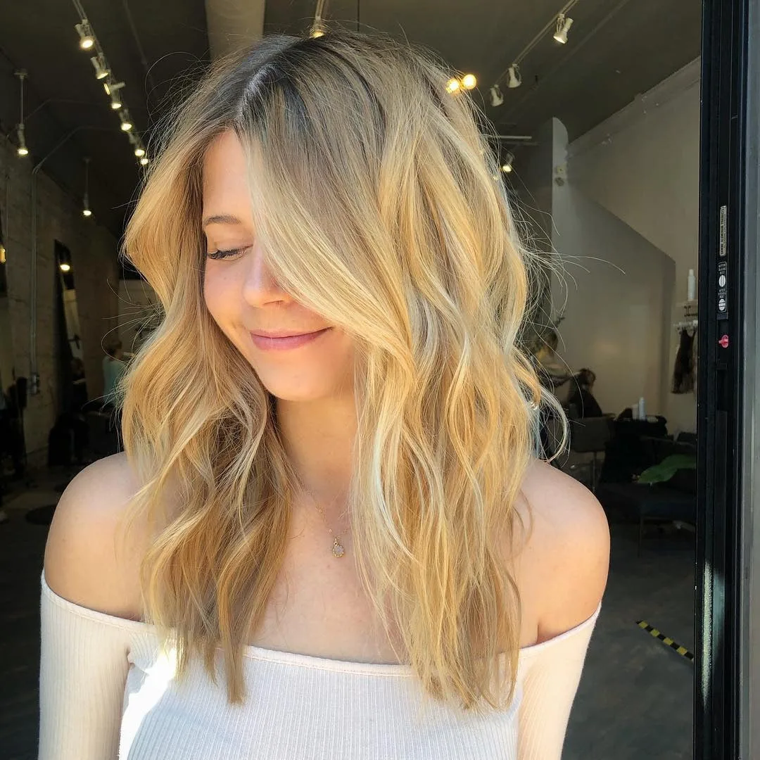 3. Golden Sun-Kissed Beach Waves (Tousled Hairstyles)